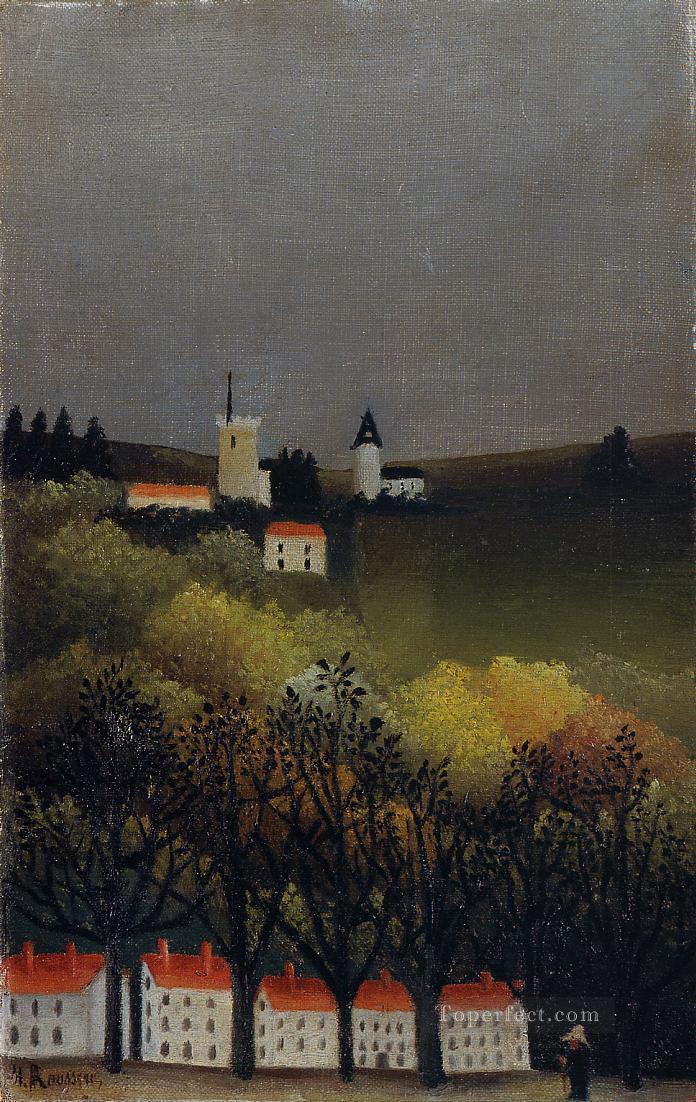 landscape 1886 Henri Rousseau Post Impressionism Naive Primitivism Oil Paintings